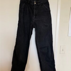 Maison Kitsuné x Café Kitsuné black women’s denim jeans in size 27.